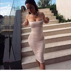 Double Layered Midi Dress